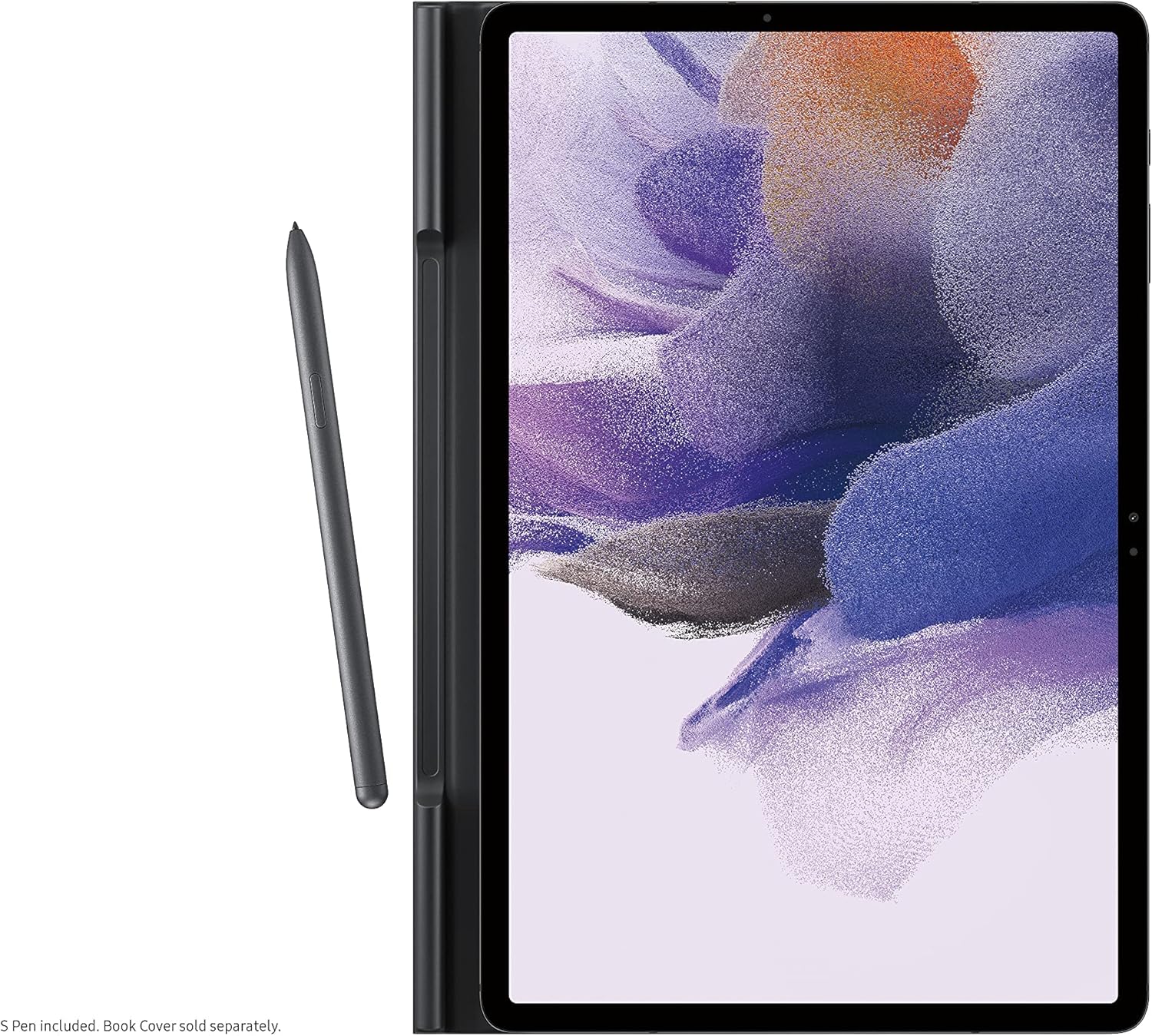 SAMSUNG Galaxy Tab S7 FE Book Cover, Protective Tablet Case w/ 2 Viewing Angles, Magnetic Design, S Pen Holder, Slim, Lightweight, US Version, Mystic Black